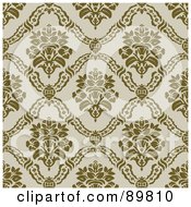 Royalty Free RF Clipart Illustration Of A Seamless Floral Pattern Background Version 50