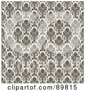 Royalty Free RF Clipart Illustration Of A Seamless Floral Pattern Background Version 63