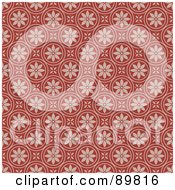 Royalty Free RF Clipart Illustration Of A Seamless Floral Pattern Background Version 15