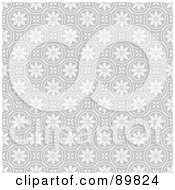Royalty Free RF Clipart Illustration Of A Seamless Daisy Pattern Background Version 3 by BestVector