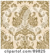 Royalty Free RF Clipart Illustration Of A Seamless Floral Pattern Background Version 53