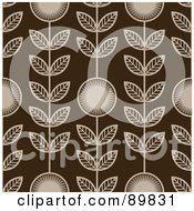 Poster, Art Print Of Seamless Leaf Pattern Background - Version 2