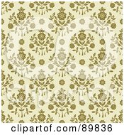 Royalty Free RF Clipart Illustration Of A Seamless Daisy Pattern Background Version 1