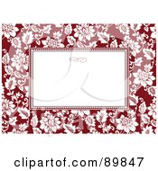 Poster, Art Print Of Floral Invitation Border And Frame With Copyspace - Version 25