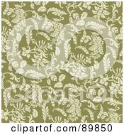 Royalty Free RF Clipart Illustration Of A Seamless Floral Pattern Background Version 11