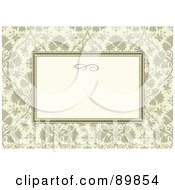Poster, Art Print Of Floral Invitation Border And Frame With Copyspace - Version 36