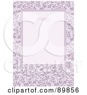 Poster, Art Print Of Floral Invitation Border And Frame With Copyspace - Version 33