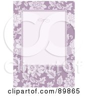 Poster, Art Print Of Rose Invitation Border And Frame With Copyspace - Version 4
