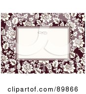 Poster, Art Print Of Rose Invitation Border And Frame With Copyspace - Version 1