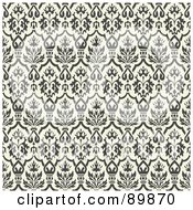 Royalty Free RF Clipart Illustration Of A Seamless Floral Pattern Background Version 12