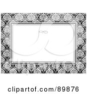 Poster, Art Print Of Floral Invitation Border And Frame With Copyspace - Version 34