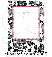 Poster, Art Print Of Rose Invitation Border And Frame With Copyspace - Version 3