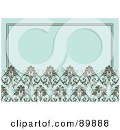 Poster, Art Print Of Floral Invitation Border And Frame With Copyspace - Version 4