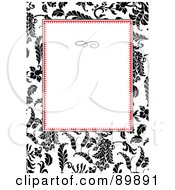 Poster, Art Print Of Floral Invitation Border And Frame With Copyspace - Version 29