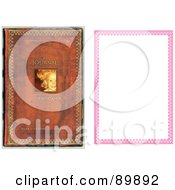 Poster, Art Print Of Floral Invitation Border And Frame With Copyspace - Version 18