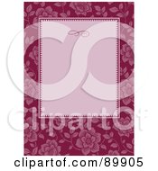 Poster, Art Print Of Floral Invitation Border And Frame With Copyspace - Version 6