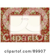 Poster, Art Print Of Christmas Invitation Border And Frame With Copyspace - Version 6