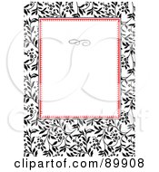 Poster, Art Print Of Floral Invitation Border And Frame With Copyspace - Version 16