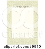 Poster, Art Print Of Floral Invitation Border And Frame With Copyspace - Version 15
