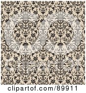 Poster, Art Print Of Seamless Floral Pattern Background - Version 1