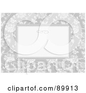 Royalty Free RF Clipart Illustration Of A Floral Invitation Border And Frame With Copyspace Version 21