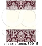 Poster, Art Print Of Floral Invitation Border And Frame With Copyspace - Version 24