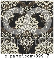 Royalty Free RF Clipart Illustration Of A Seamless Floral Pattern Background Version 10