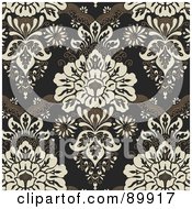 Poster, Art Print Of Seamless Floral Pattern Background - Version 10