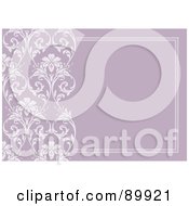 Royalty Free RF Clipart Illustration Of A Floral Invitation Border And Frame With Copyspace Version 23