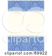 Poster, Art Print Of Damask Patterned Invitation Border And Frame With Copyspace - Version 1