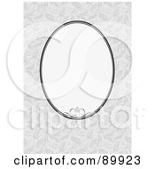 Royalty Free RF Clipart Illustration Of A Floral Invitation Border And Frame With Copyspace Version 19
