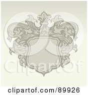 Poster, Art Print Of Crest Pattern Invitation Border And Frame With Copyspace - Version 2