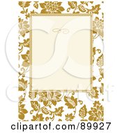Poster, Art Print Of Floral Invitation Border And Frame With Copyspace - Version 17