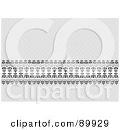 Poster, Art Print Of Gray Patterned Background With A Black Border