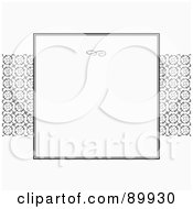 Poster, Art Print Of Circle Pattern Invitation Border And Frame With Copyspace - Version 1