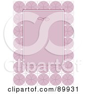 Royalty Free RF Clipart Illustration Of A Circle Pattern Invitation Border And Frame With Copyspace Version 2