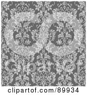 Royalty Free RF Clipart Illustration Of A Seamless Floral Pattern Background Version 2