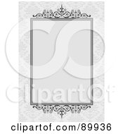 Royalty Free RF Clipart Illustration Of A Decorative Invitation Border And Frame With Copyspace Version 12