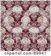 Royalty Free RF Clipart Illustration Of A Seamless Floral Pattern Background Version 5