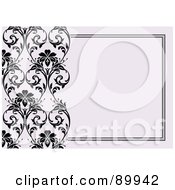 Poster, Art Print Of Decorative Invitation Border And Frame With Copyspace - Version 13