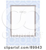 Royalty Free RF Clipart Illustration Of A Circle Pattern Invitation Border And Frame With Copyspace Version 4
