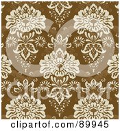 Poster, Art Print Of Seamless Floral Pattern Background - Version 6