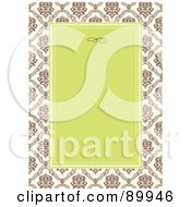 Royalty Free RF Clipart Illustration Of A Floral Invitation Border And Frame With Copyspace Version 22