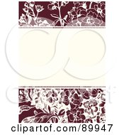 Poster, Art Print Of Daisy Patterned Invitation Border And Frame With Copyspace - Version 2
