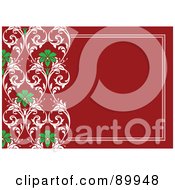 Poster, Art Print Of Christmas Invitation Border And Frame With Copyspace - Version 2
