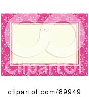 Poster, Art Print Of Daisy Patterned Invitation Border And Frame With Copyspace - Version 5