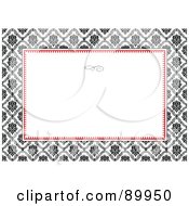 Poster, Art Print Of Floral Invitation Border And Frame With Copyspace - Version 27