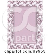 Poster, Art Print Of Floral Invitation Border And Frame With Copyspace - Version 7