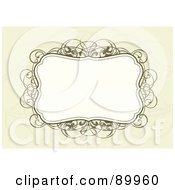 Royalty Free RF Clipart Illustration Of A Decorative Invitation Border And Frame With Copyspace Version 8