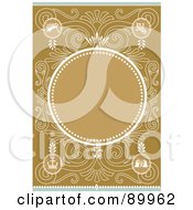 Poster, Art Print Of Christmas Invitation Border And Frame With Copyspace - Version 5
